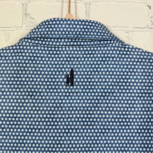 Johnny-O Golf Polo Shirt Mens Large Blue Performance Preppy Style Casual Top - Picture 5 of 10